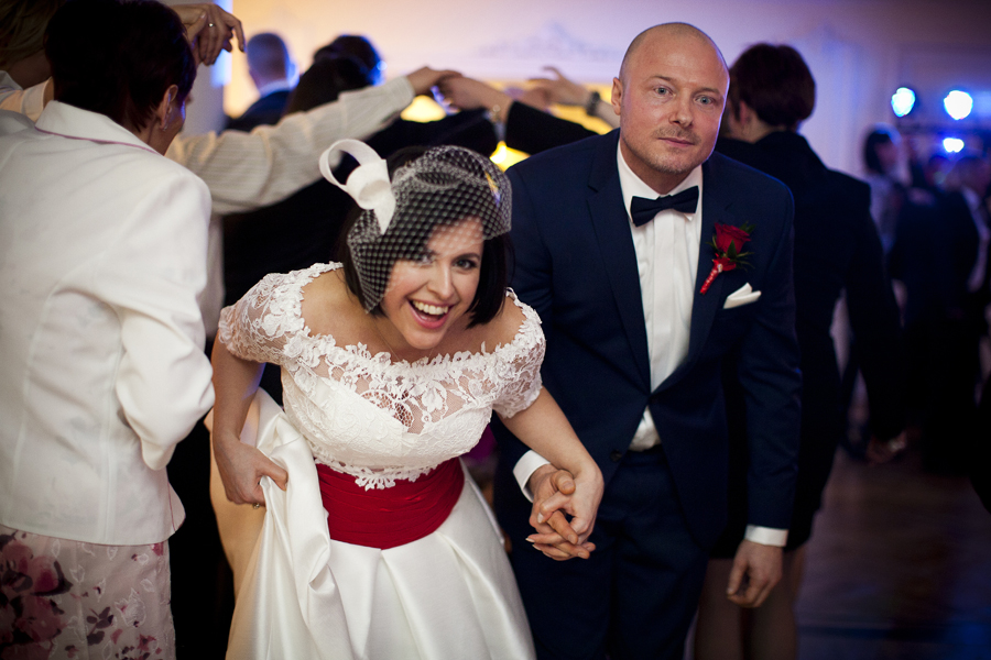 Wedding reception moment